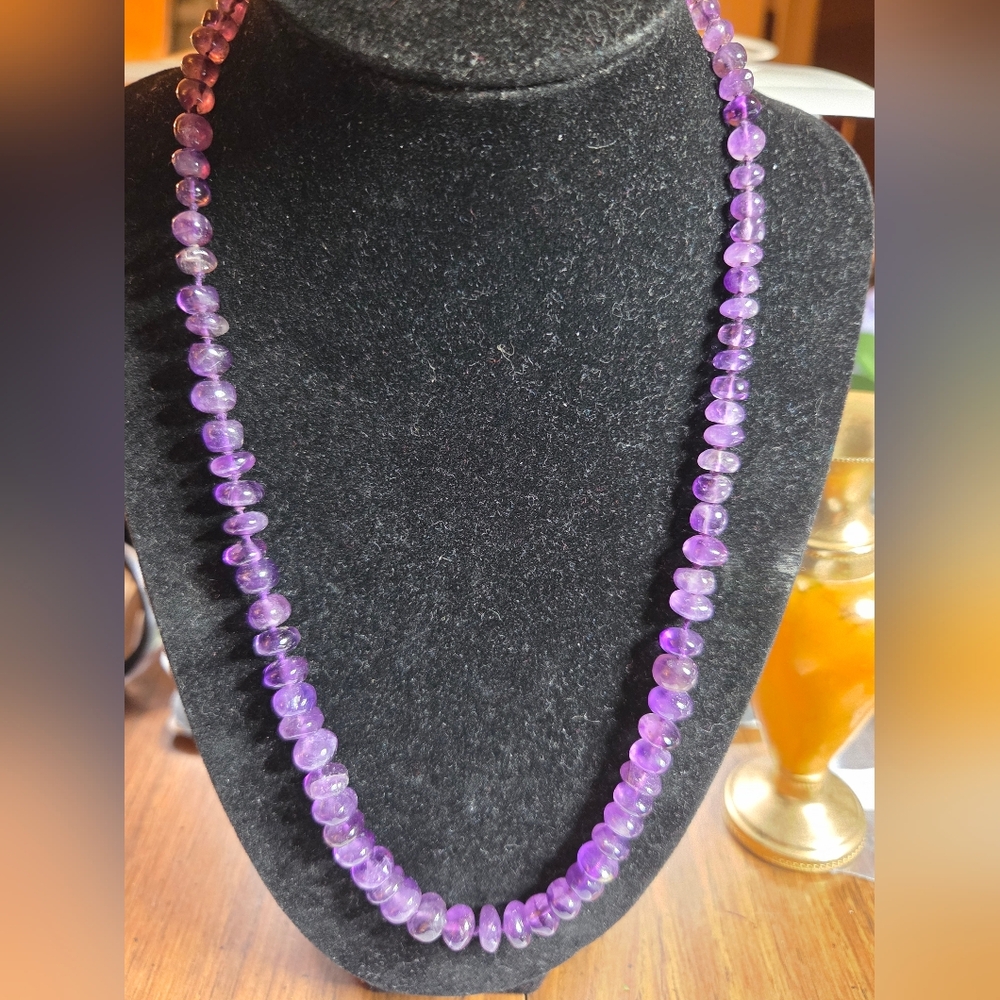 Amethyst Beaded Necklace